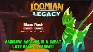 Rainbow Arceros is a Great Late Game Cleaner | Loomian Legacy PVP.