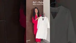 White Kurta Set Supremacy 🤍✨#whitekurta #kurtasey #kurtaset #ethnicwear #indianfashion #desilook
