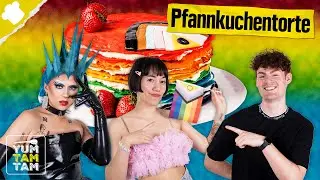 Pfannkuchen Torte | Regenbogen Rezepte Pride Edition