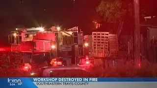 Workshop destroyed in fire