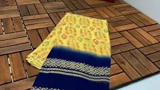 chiffion saree half n haif desgin........ 799 rs