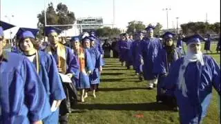 Graduates entering the stadium for 2009 graduation.