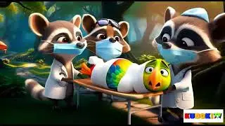 🇬🇧The parrot hurt his leg &ndash; Fun children&rsquo;s cartoon song