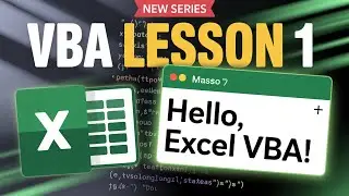 Excel VBA Tutorial for Beginners | Lesson 1 &ndash; Excel Basics & First Macro in VBA