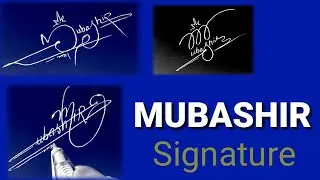 How to draw signature like billionaires || MUBASHIR different signature ||Talent hunt signature