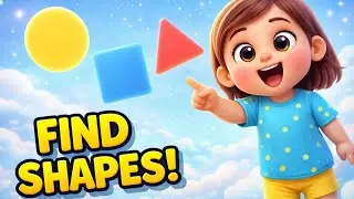 Shapes Around Us for Kids 👶 | Circle Square Triangle 🔺 | Fun Learning | KnowledgeNest89