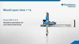 Mould open time 1s - Robot Automation for best productivity