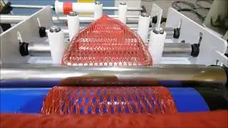Rius Circular knitting machine for fruit packing meshes and nets #moderniostechnologijos #rius