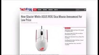 New Glacier White ASUS ROG Sica Mouse Announced for Low Price