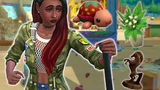 Can I furnish my sims home with just crafted items? // Sims 4 crafting challenge