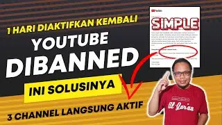 🔴 CARA MENGEMBALIKAN AKUN YOUTUBE YANG DINONAKTIFKAN/DITANGGUHKAN/SUSPEND - INI SOLUSINYA