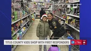 East Texas kids shop with first responders