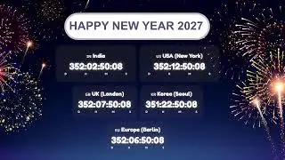 NEW YEAR 2027 COUNTDOWN LIVE  24/7 | How Long Till Midnight!?