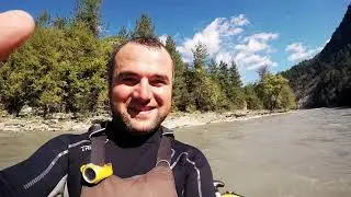 Whitewater rafting in Georgia river Rioni