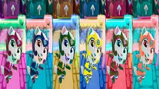 Colors Reaction Talking Tom Hero Dash  NEW UPDATE Superhero ANGELA New Outfit Unlocked Gameplay