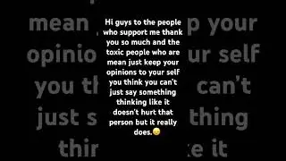 Also people quit YouTube cuz of this too&hellip; #supportothers #dontbetoxic