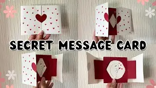 Heart Secret Message Card For Boyfriend/Girlfriend/Bestfriend | Handmade Gift For Valentine's Day ❤️