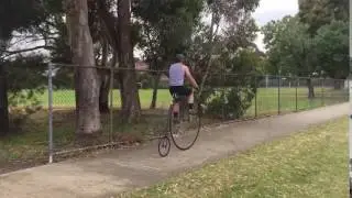 Penny Farthing Pedal mount and dismount