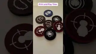 Building tokens with poker chips #printandplay #boardgame #crafting (via TikTok channel) #dicethrone