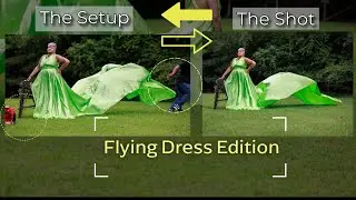 Flying Dress Photoshoot | Setup vs The Shot (Behind the Scenes)