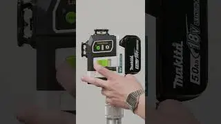 💡 Straight lines made simple. Crossline laser in action! 👌 #laserliner #makita #linelaser #tooltime