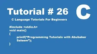 Nested loops in C language | How to draw shapes using nested loop in C language | Tutorial # 26