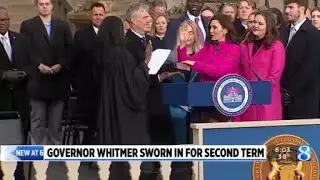 Whitmer sworn in for second term as Michigan governor
