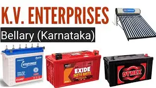 #Batterydealersinbellary #Solarsystems   KV ENTERPRISES BELLARY