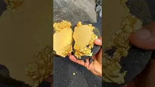 Oh, my God,,Super rich gold hidden inside the rock, worth millions #golddiscovery #findgold #gold