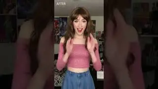 Boy to Girl Transformation #makeup #tg #mtf #femboy #lgbt #shorts #ai