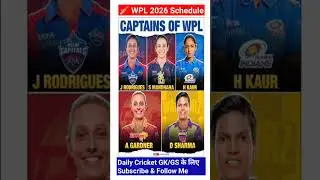 #Captains of wpl#Wpl2026todaymatch#Womwnscricketteam#icc#indiancrickter#crickbuzz #iccworldcup2026