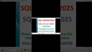 SQL 2025 Tutorials | SQL 2025 Installation | how to install SQL 2025