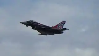 Awesome RAF 'Blackjack' Typhoon Display