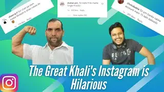 The Great Khali's Funny Instagram Comments Reaction - Funny Reactions (Reacting)