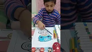 Coloring my favourite cartoon Captain America #avengerslove #drawing #painting #ytshorts