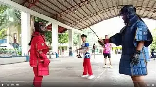 Modern Arnis Stick Fighting Training for Tournament, Kali Arnis Sparring, Jose Bernard Mapula Art.