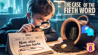 The Case of the fifth word Class 8 | The case of the fifth word Poorvi class 8 | Animated Video