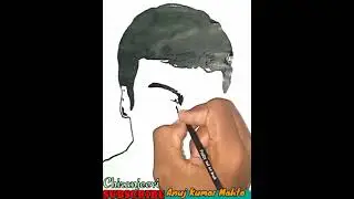 Drawing Chiranjeevi Indian actor 22 August #Birthday #Chiranjeevi #shorts #trending #youtubeshorts