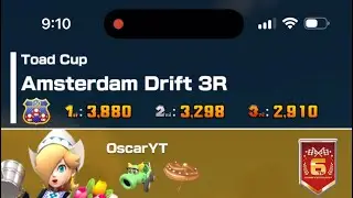 Mario kart tour Rosalina (Volendam) Amsterdam drift 3R (toad cup)(6th anniversary tour 2025)