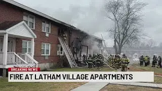 Fire at Latham Village Apartments burns almost ten units