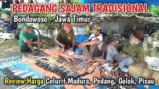 Harga celurit madura asli, pedang, golok di Pasar Sapi Selasa'an Bondowoso