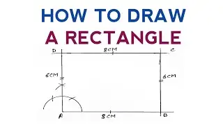 HOW TO DRAW RECTANGLE // QUADRILATERAL // USING PENCIL COMPASS