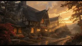 Tavern at Dusk -Relaxing RPG Fantasy Music (2 Hours of Peaceful Medieval Ambience) Whispering Realms