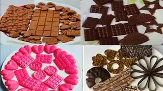 খুব সহজে বাসায় তৈরি করে ফেলুন বিভিন্ন টাইপের চকলেট টপার। Chocolate topper making। Chocolate topper