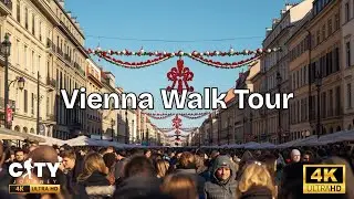 Walk tour in Vienna - 4K
