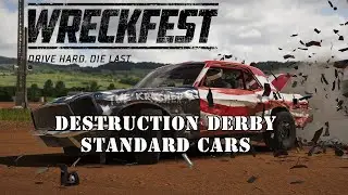 Wreckfest - Demolition Derby w/standard cars + Freaky Fans! - PS4 Pro Gameplay [1080p/30fps capture]