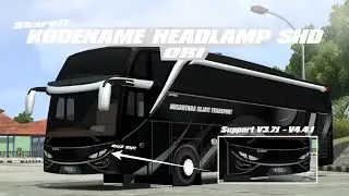 FREE!? || SHAREE KODENAME HEADLAMP SHD ORI V9 ALA2 STJ HITAM!!? (BUSSID V4.4.1-V3.7.1)