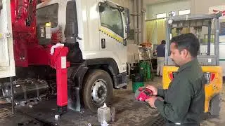 Unic 554 crane installation and testing