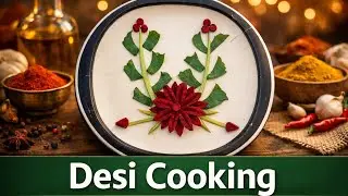 Beatroot Cutting and Carving Next-level Design Easy And Simple Flowers 🌺💯