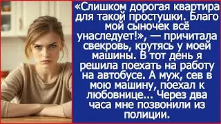 Свекровь крутилась у моей машины, тогда я решила поехать на работу на автобусе  И не ошиблась